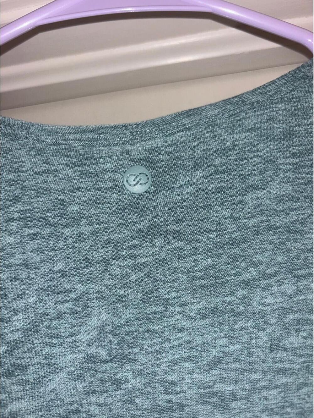 Calia Luxtralux Cutaway Tank Top XS Green Heather Yoga Workout Athletic - Picture 4 of 6